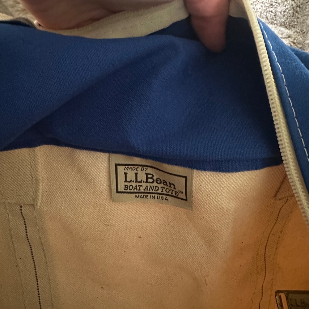 L.L. Bean kids Boat and tote bag with name ‘Grace’